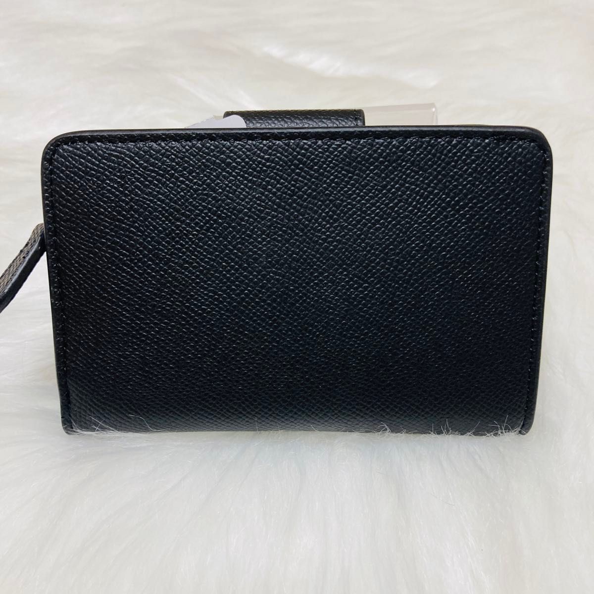 新品】COACH コーチ 二つ折り財布 クロスグレインミディアム 新品】COACH コーチ 二つ折り財布 クロスグレインミディアム