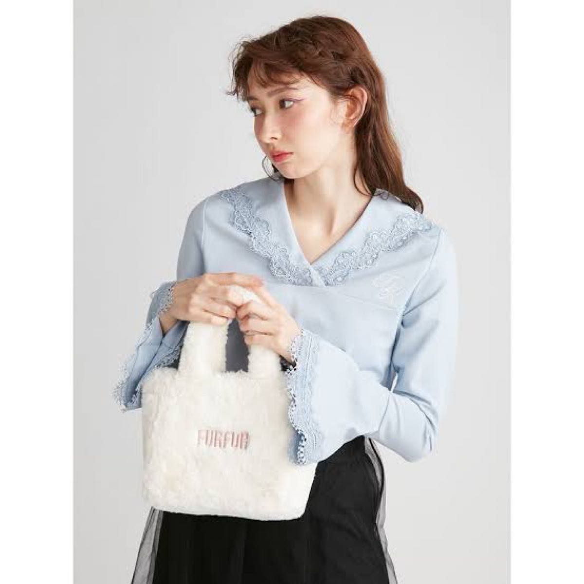 FURFUR エコファートートバッグ USAGIONLINE 10周限定カラー WHT FURFUR エコファートートバッグ USAGIONLINE 10周限定カラー WHT
