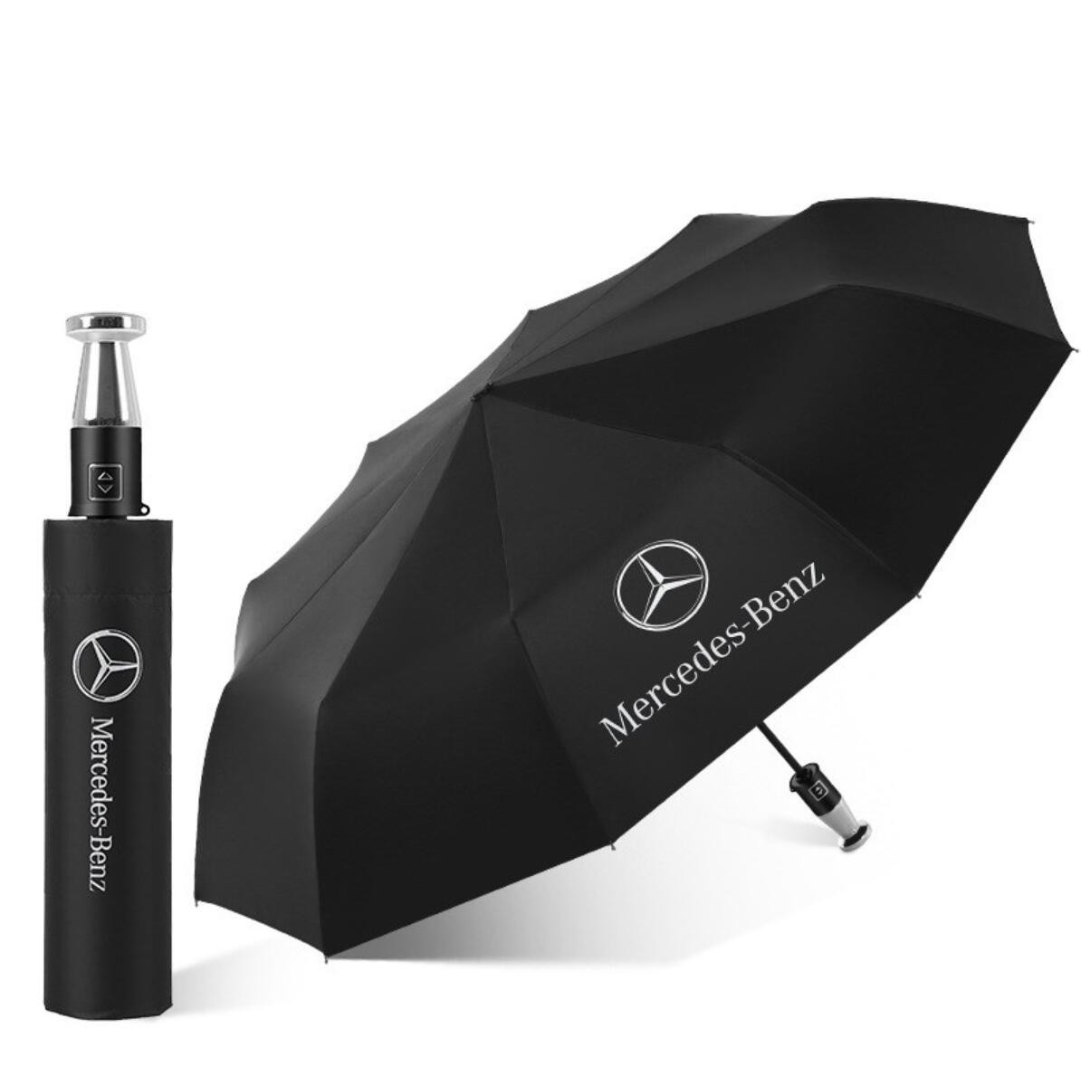 ◇新品◇メルセデス・ベンツ◇晴雨兼用 折りたたみ特大強化厚傘 ◇新品◇メルセデス・ベンツ◇晴雨兼用 折りたたみ特大強化厚傘