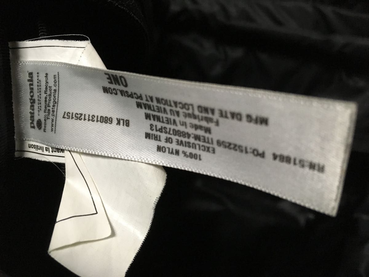 patagonia 旧 ライトウェイトトラベルトート SP13 ブラック 廃番 patagonia 旧 ライトウェイトトラベルトート SP13 ブラック 廃番