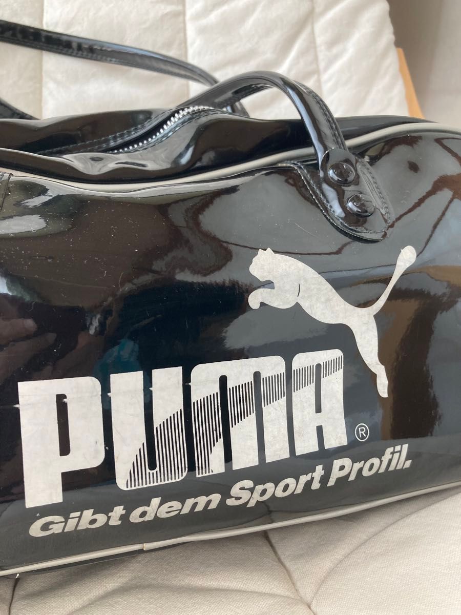 ヴィンテージ PUMA プーマ エナメル バッグ スポーツバッグ ヴィンテージ PUMA プーマ エナメル バッグ スポーツバッグ
