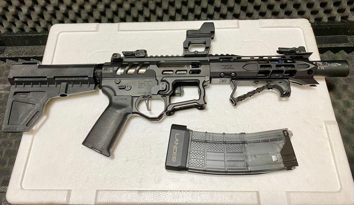 実物ハンドガードF1 FIREARMS 検PTW トレポンmws vfc ghk SYSTEMA PTW トレポン F-1 FIREARMS レシーバー ハンドガード