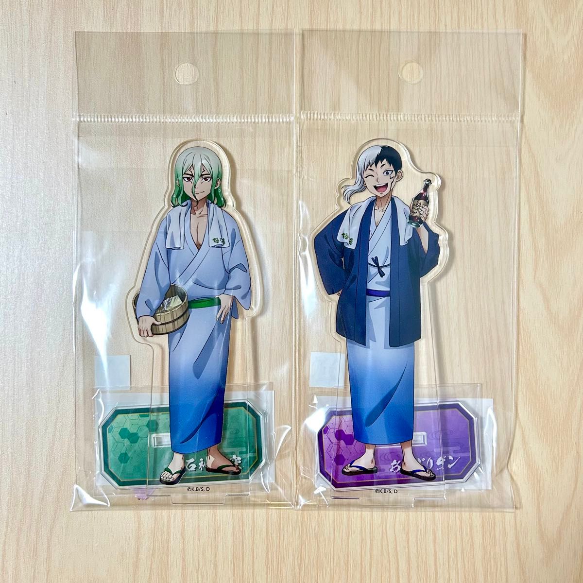 Dr STONE 石神千空 あさぎりゲン 極楽湯 等身 アクリルスタンド Dr STONE 石神千空 あさぎりゲン 極楽湯 等身 アクリルスタンド