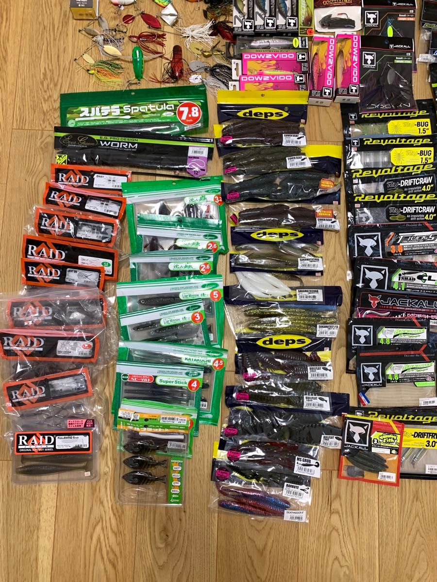 バス釣り引退セット 全約172点(ルアーワーム約136点)|Yahoo バス釣り引退セット 全約172点(ルアーワーム約136点)|Yahoo