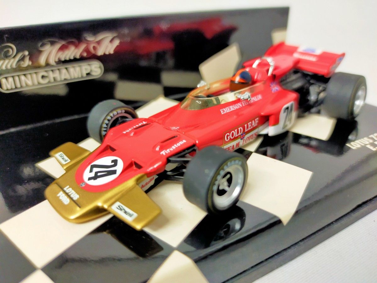 絶版 】 ミニチャンプス 1/43 ロータス 72 #24 1970年 絶版 】 ミニチャンプス 1/43 ロータス 72 #24 1970年