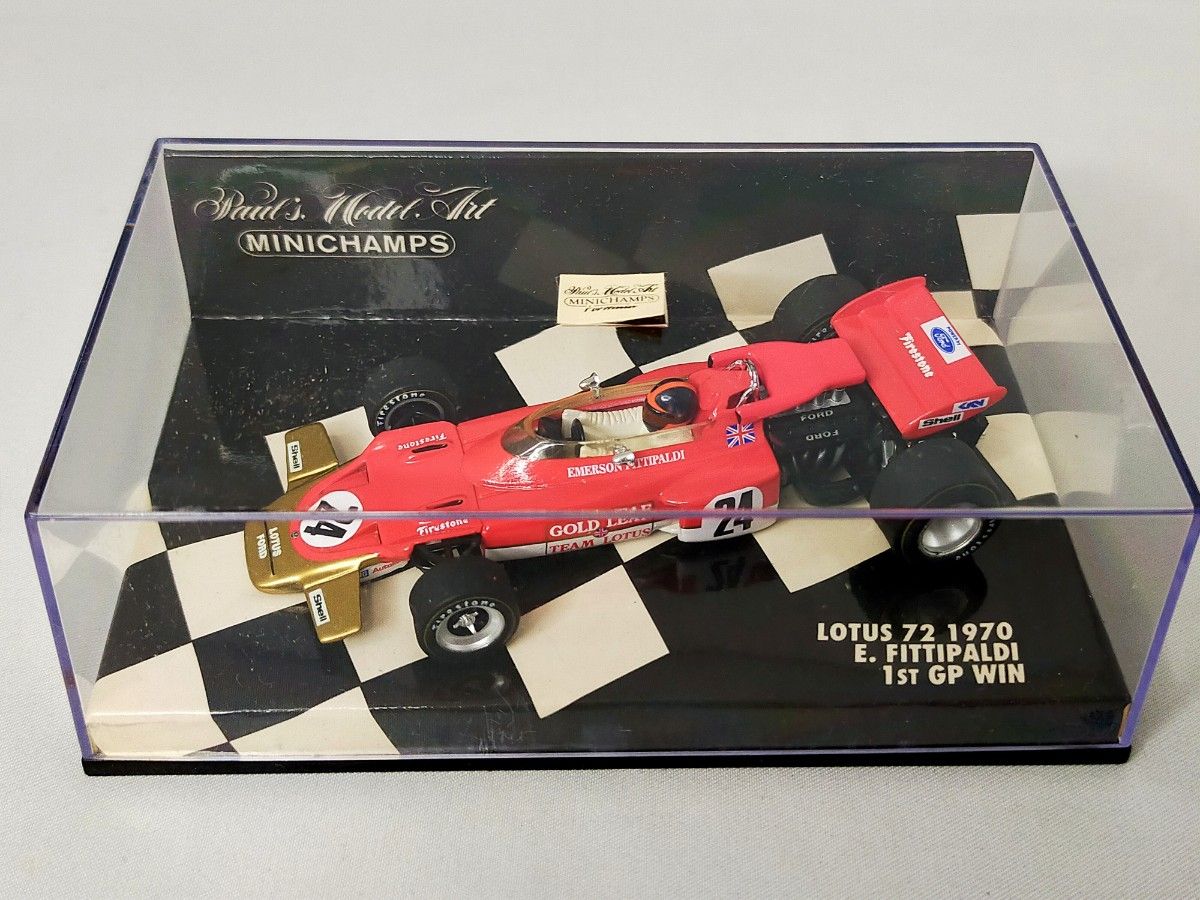 絶版 】 ミニチャンプス 1/43 ロータス 72 #24 1970年 絶版 】 ミニチャンプス 1/43 ロータス 72 #24 1970年