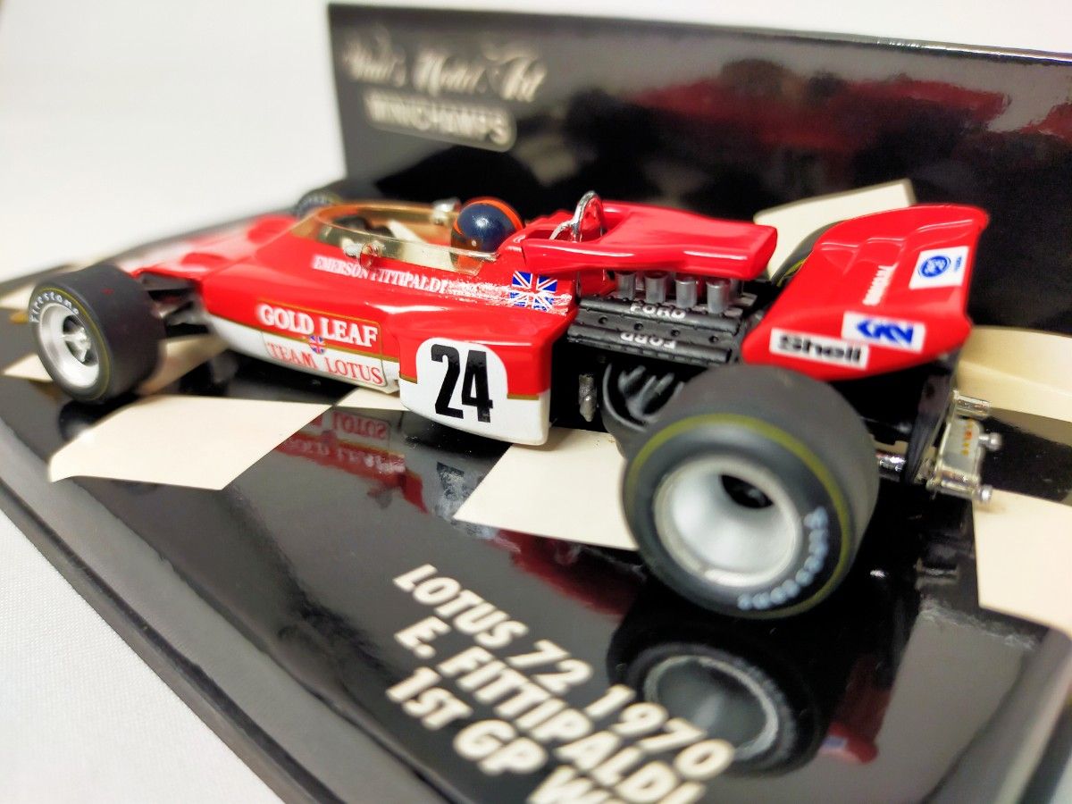絶版 】 ミニチャンプス 1/43 ロータス 72 ＃24 1970年