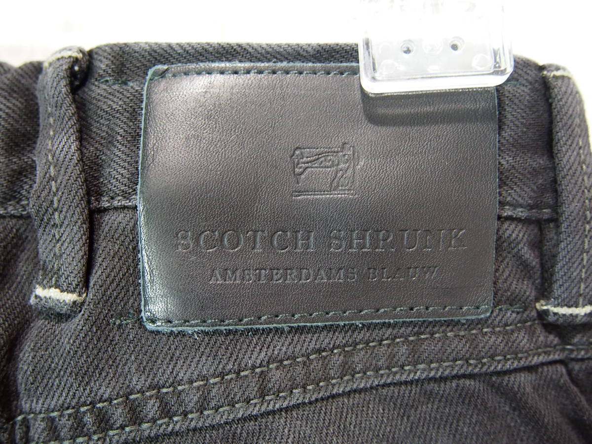 ★スコッチ リベル/SCOTCH R'BELLE 130㎝ぐらい★未使用品/細身ストレート/ブラックデニム（右前・ウエスト調整ゴムあり））ｔ1065_画像9