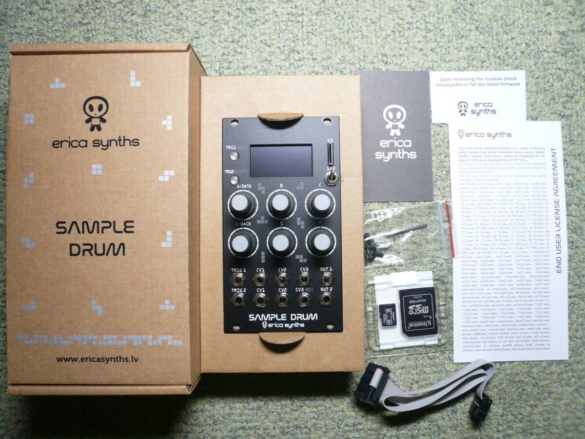 erica synths SAMPLE DRUM ユーロラック モジュラーシンセ erica synths SAMPLE DRUM ユーロラック モジュラーシンセ