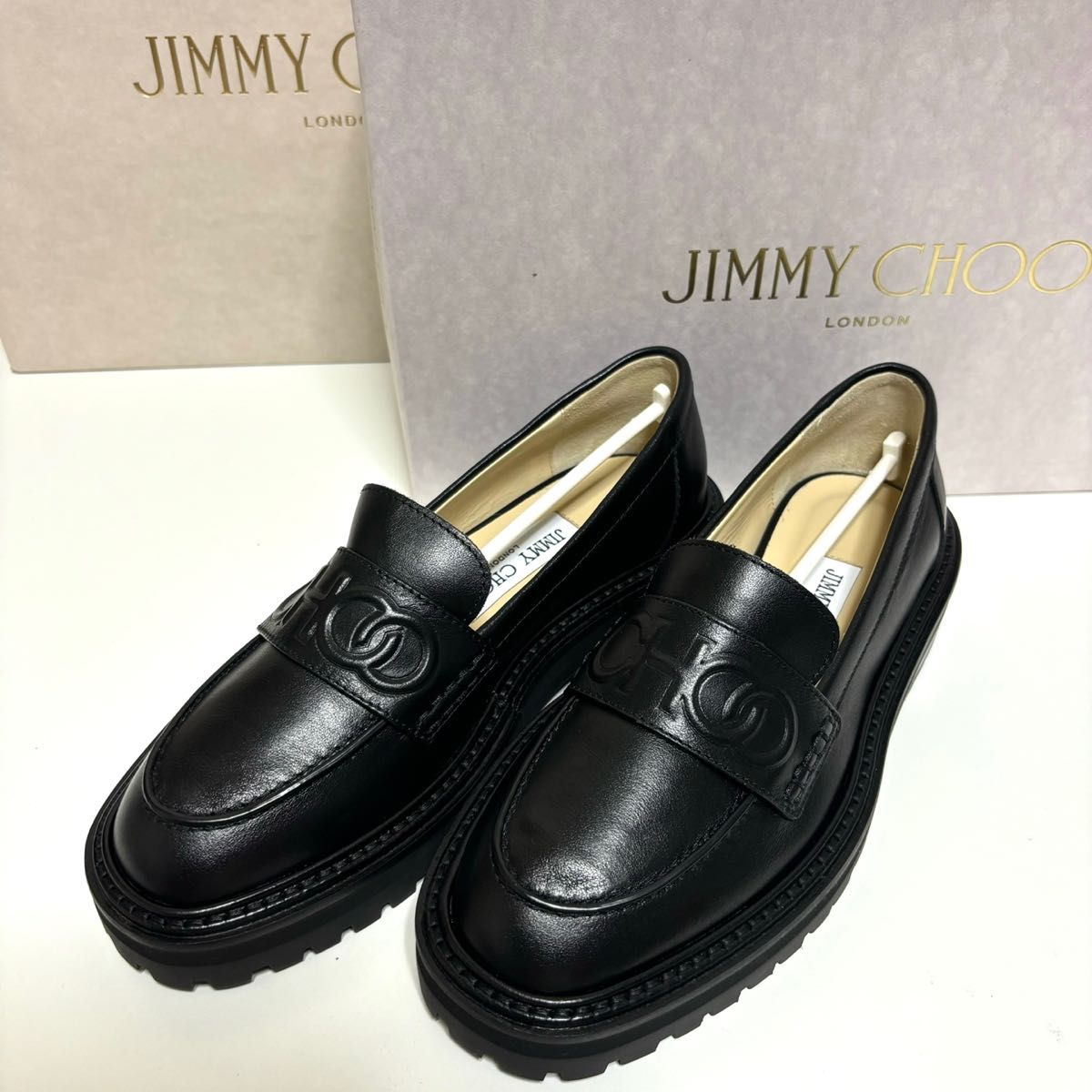 要事前在庫確認】JIMMY CHOO ジミーチュウ ローファー 35 1/2 要事前在庫確認】JIMMY CHOO ジミーチュウ ローファー 35 1/2