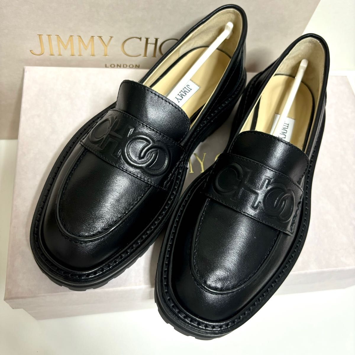 要事前在庫確認】JIMMY CHOO ジミーチュウ ローファー 35 1/2 要事前在庫確認】JIMMY CHOO ジミーチュウ ローファー 35 1/2