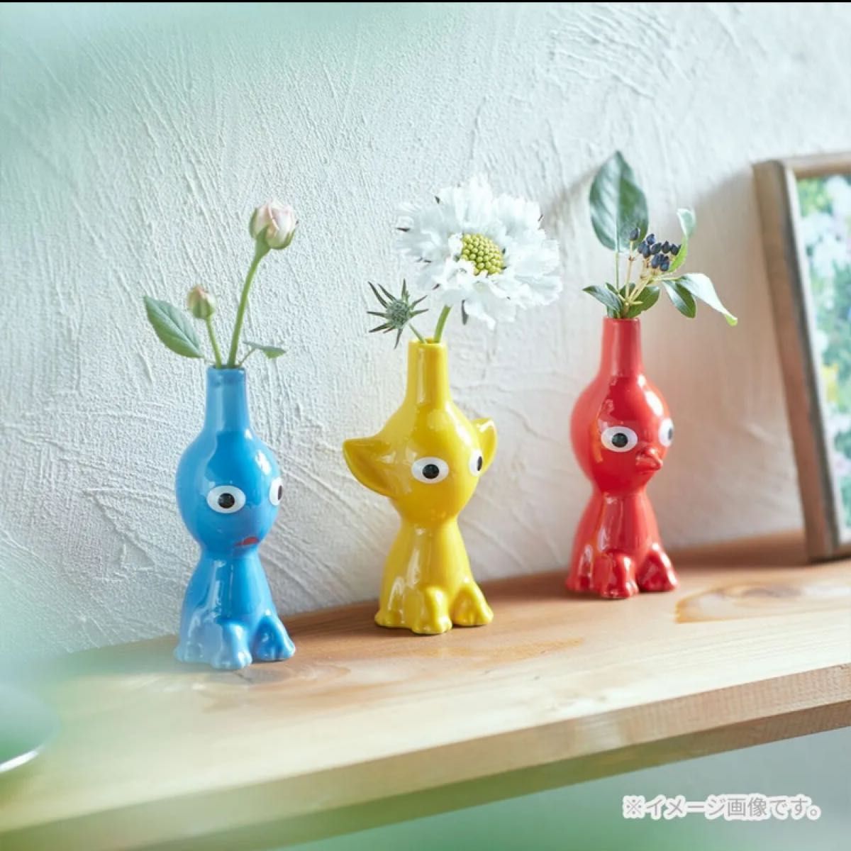 Nintendo ピクミン 一輪挿し 花瓶 陶器製 黄ピクミン 赤ピクミン Nintendo ピクミン 一輪挿し 花瓶 陶器製 黄ピクミン 赤ピクミン