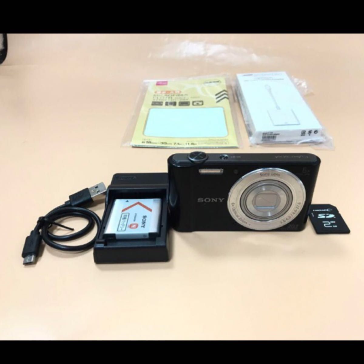 スマホ転送OK SONY Cyber-Shot DSC-W810 ブラック色 SDカード付 スマホ転送OK SONY Cyber-Shot DSC-W810 ブラック色 SDカード付