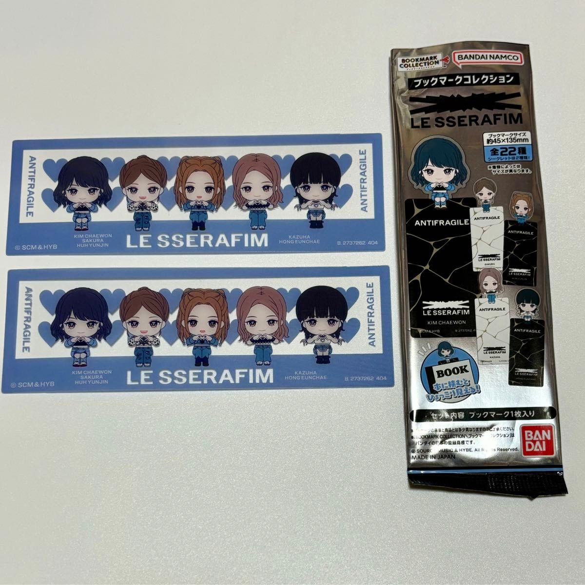 ルセラフィム LESSERAFIMトレカブックマークレアフルコンプ LE SSERAFIM ルセラフィム ブックマークコレクション