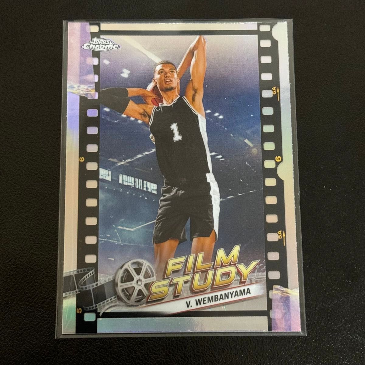 2023-24 Topps Chrome Film Study Victor Wembanyama Refractor RC