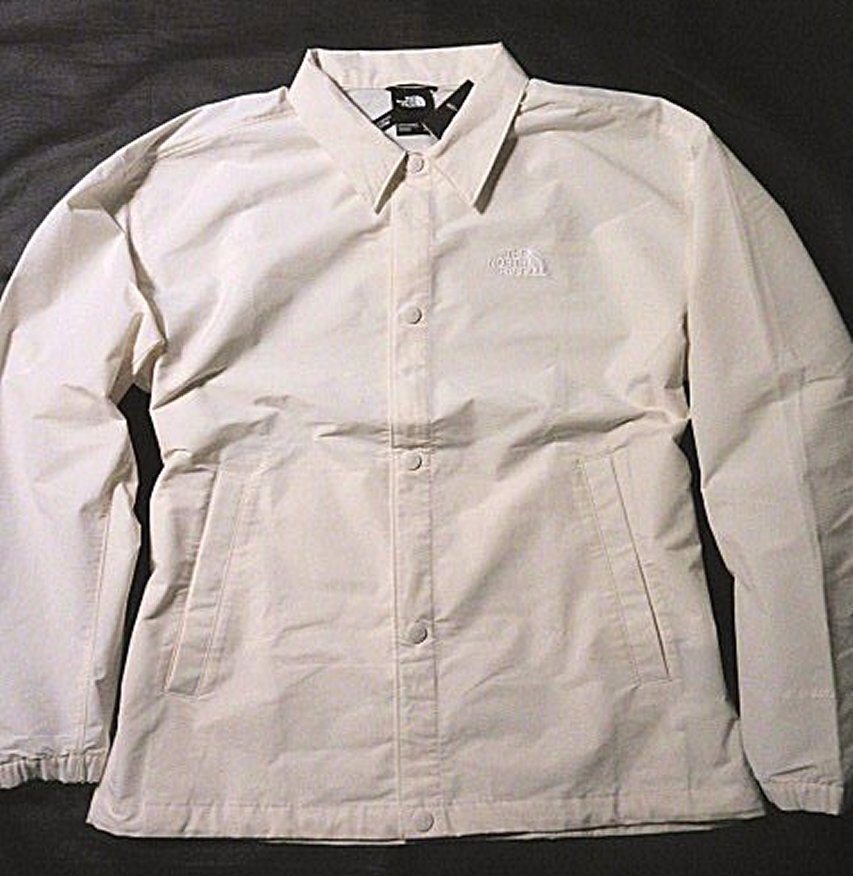 本物正規◆ノースフェイス◆撥水 コーチジャケット EASY WIND COACHES JKT■XXL■WHITE DUNE■新品 アメリカ限定/QLI/レインジャケット