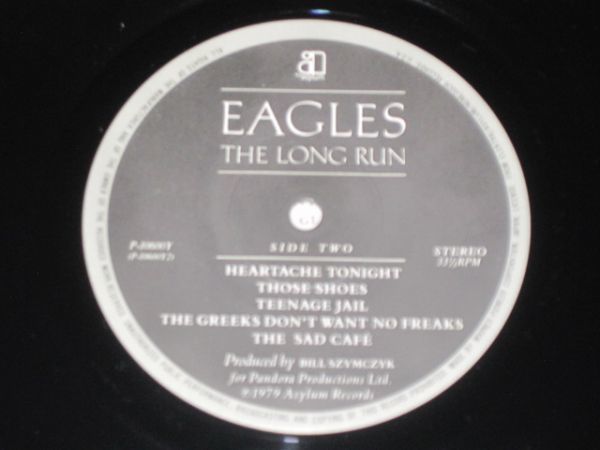 Eagles - The Long Run /イーグルス/P-10600Y/帯付/国内盤LPレコード_画像6