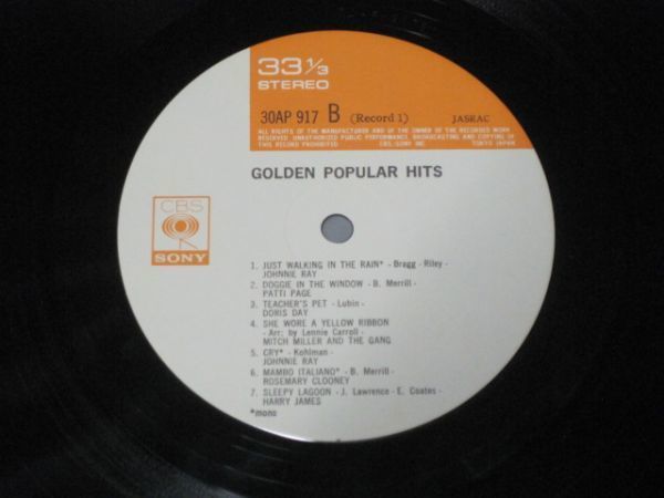 Golden Popular Hits. The Best Of The Gold 1939-1961 /Frank Sinatra/Rosemary Clooney/Johnnie Ray/Daris Ray他/国内盤LPレコード2枚組_画像7