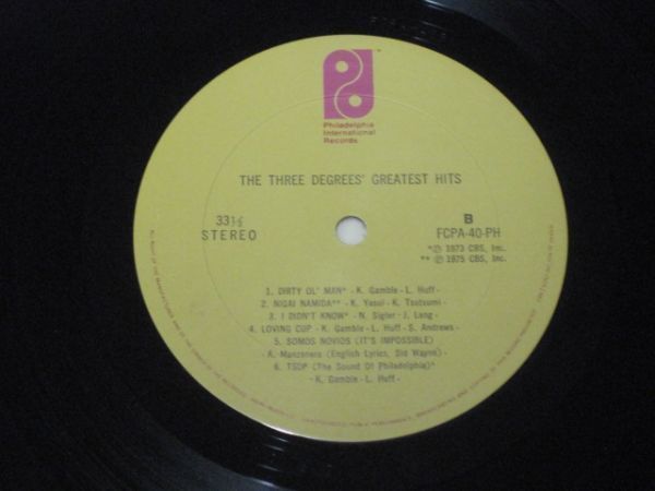 The Three Degrees - The Three Degrees' Greatest Hits /国内盤LPレコード_画像6