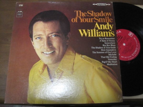 Andy Williams - The Shadow Of Your Smile /ジャズ/イージーリスニング/US盤LPレコード_画像1