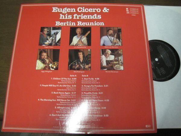 EUGEN CICERO & HIS FRIENDS - Berlin Reunion /ドイツ産ジャズ・フュージョン/LPレコード_画像2