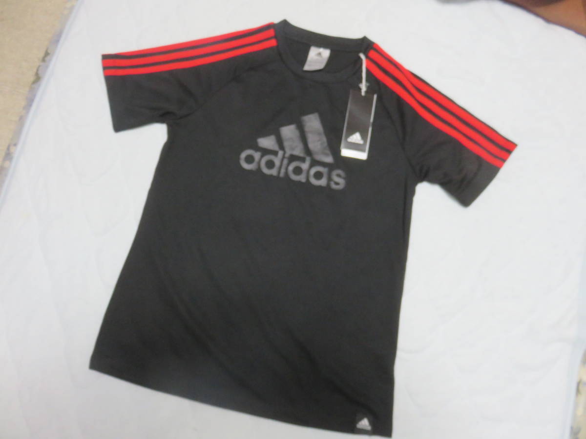 adidas climalite Junior рубашка с коротким рукавом 150 BK новый товар * специальная цена *