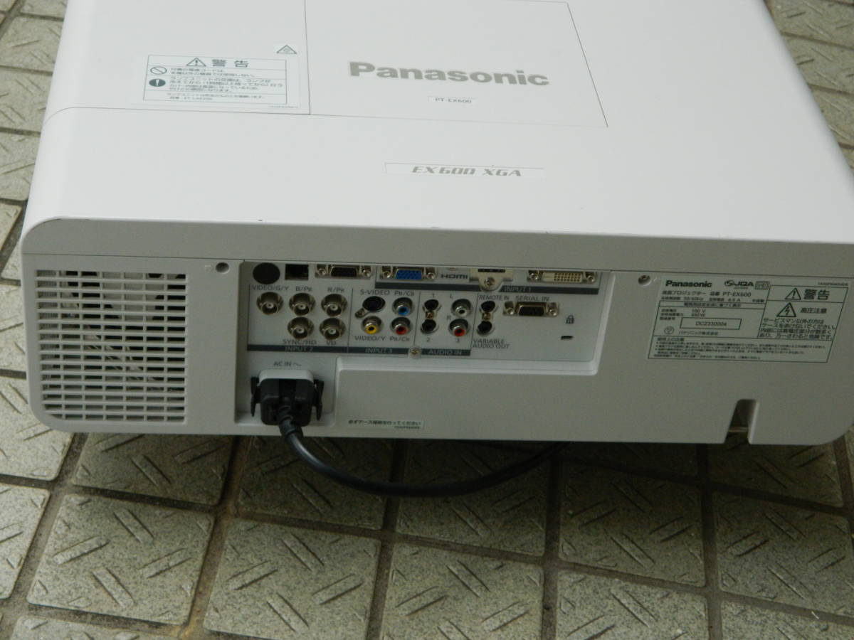 中古　＊ 　Panasonic　　　　PT-EX600　 (ジャンク扱い）　②_画像8