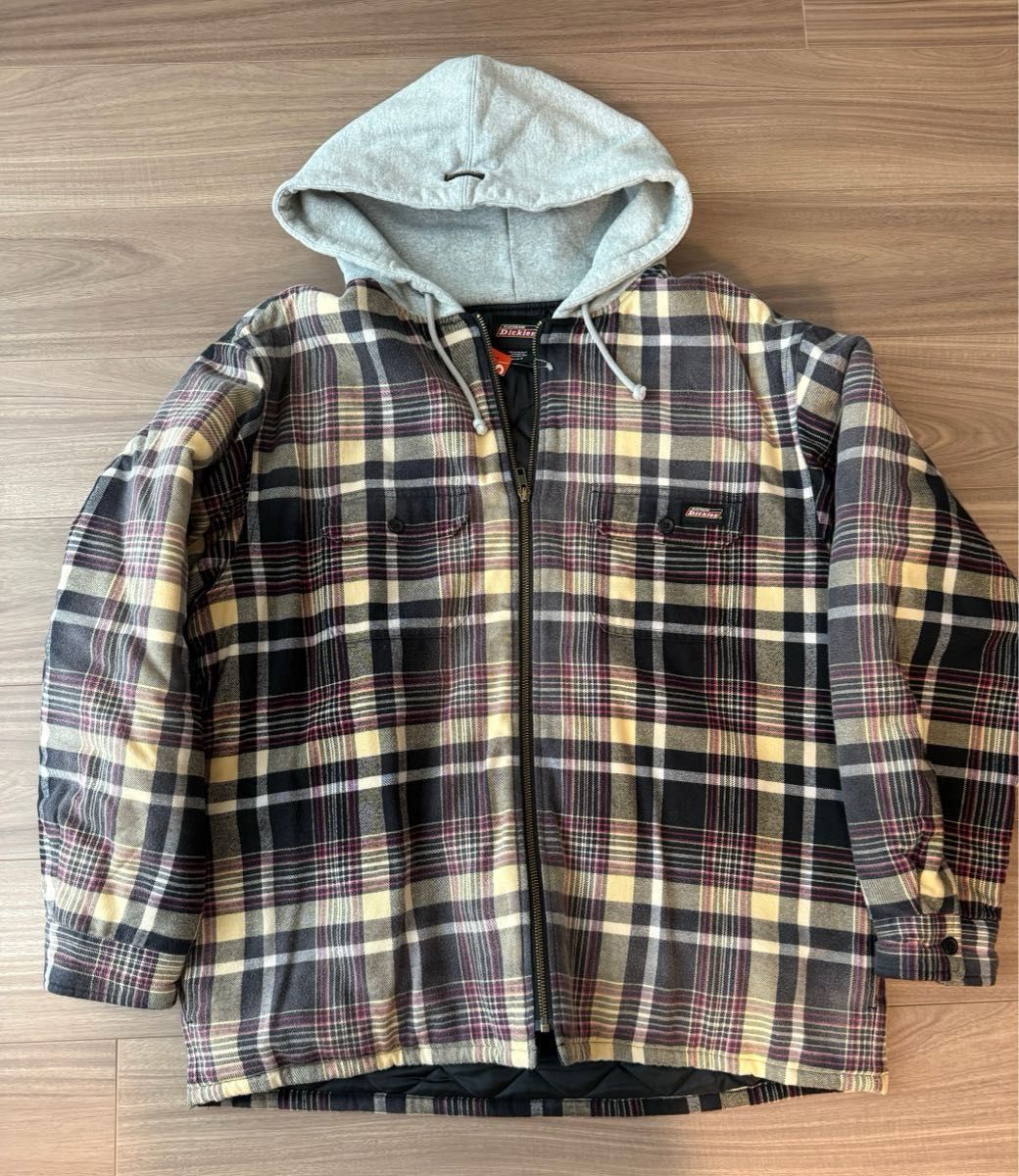 Supreme x Dickies Plaid Hooded Zip Up Shirt Supreme x Dickies Plaid Hooded Zip Up Shirt