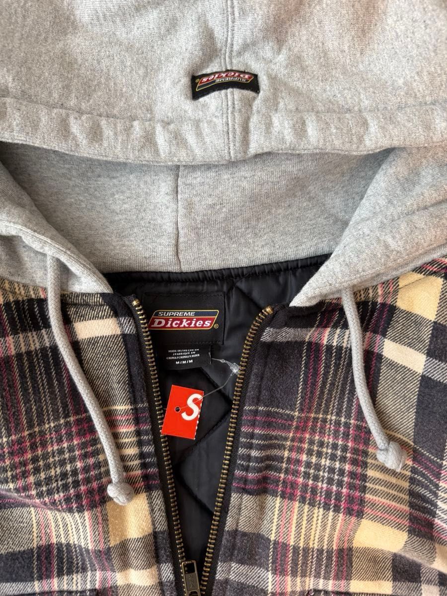 Supreme x Dickies Plaid Hooded Zip Up Shirt Supreme x Dickies Plaid Hooded Zip Up Shirt