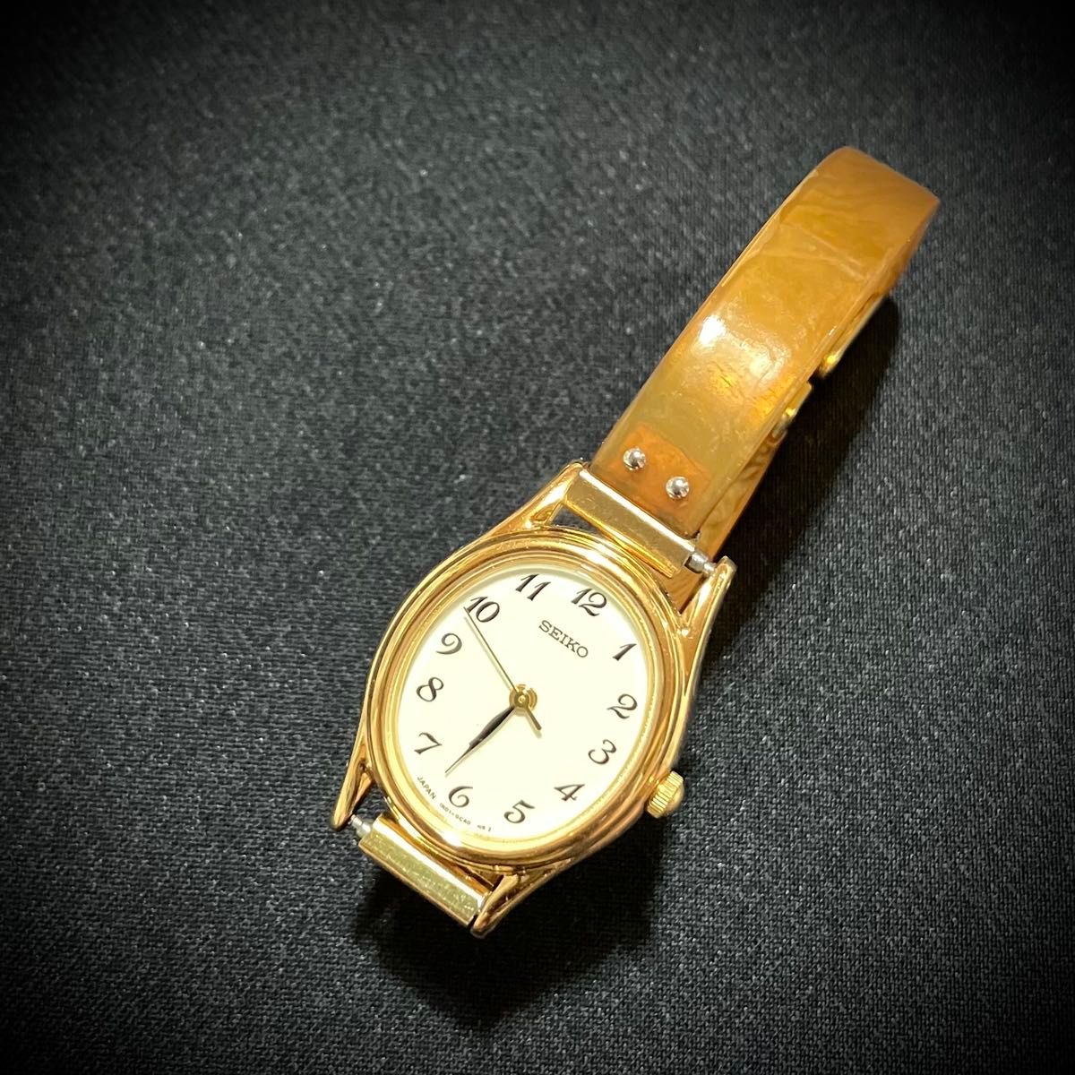 brain 白甲 鼈甲 べっ甲 SEIKO 耐磁 5気圧防水 替え牛革ベルト brain 白甲 鼈甲 べっ甲 SEIKO 耐磁 5気圧防水 替え牛革ベルト