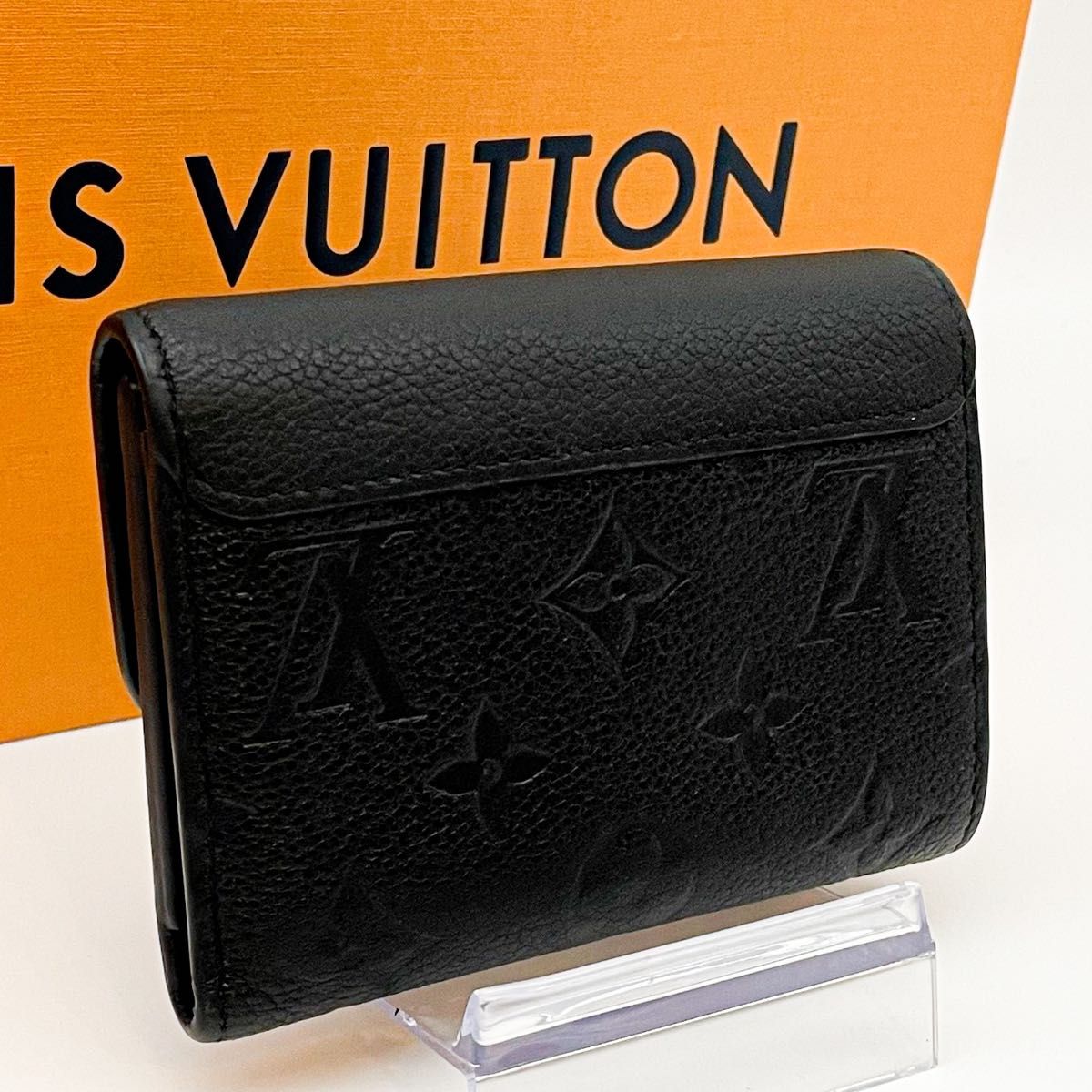 ルイヴィトン 折財布 モノグラム アンプラント 黒 ポルトフォイユ ポンヌフ 極美品】ルイヴィトン LOUIS VUITTON モノグラム アンプラント