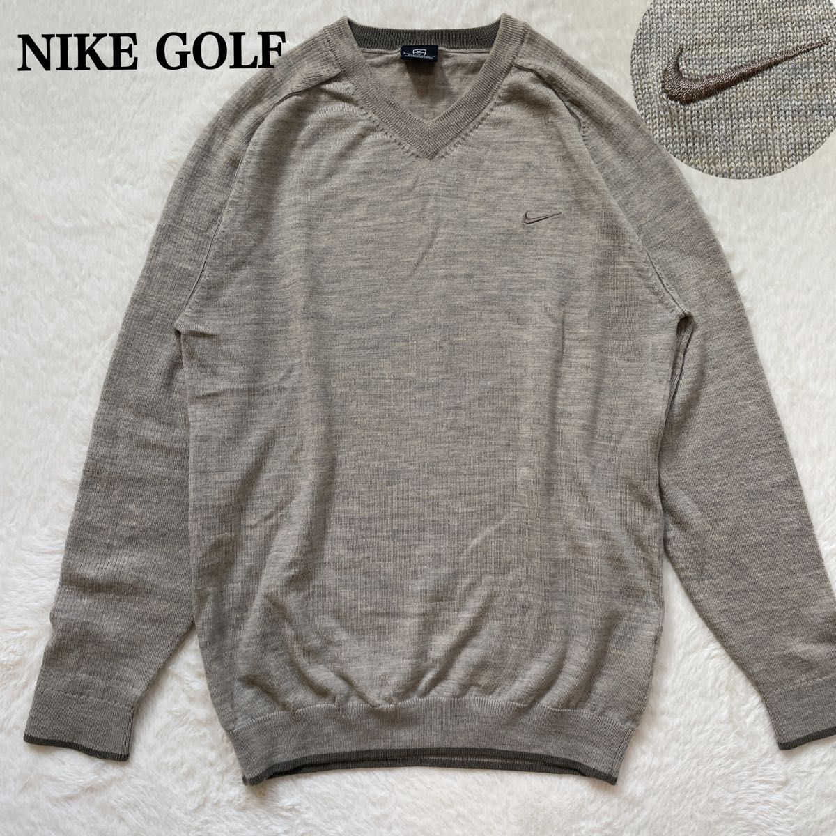 NIKE GOLF ナイキゴルフVネック ニット セーターゴルフ 薄手 NIKE GOLF ナイキゴルフVネック ニット セーターゴルフ 薄手