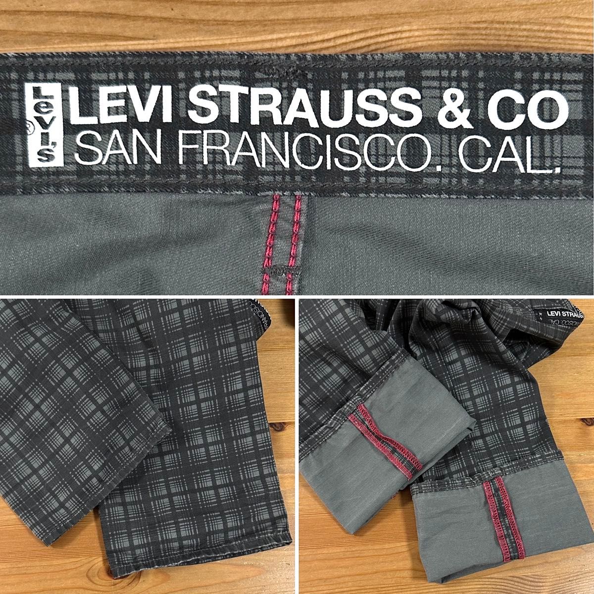 Levi's 505 リーバイス チェック柄 サイドジップ Dカン デニム Levi's 505 リーバイス チェック柄 サイドジップ Dカン デニム