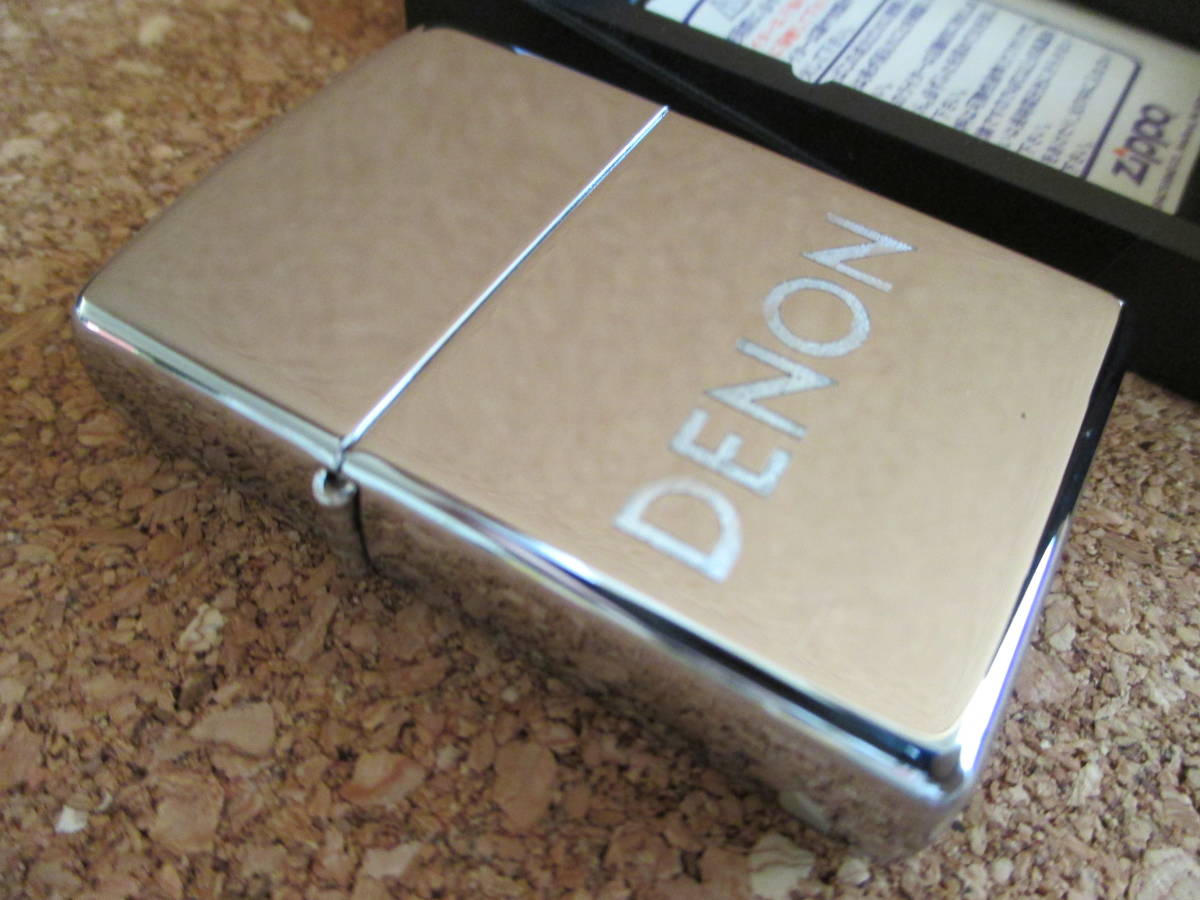 ZIPPO 『DENON DCT-A1 デノン 音響機器』1998年2月製造 日本電氣音響 デンオン コロムビア オイルライター ジッポー 廃版激レア 未使用品_画像1