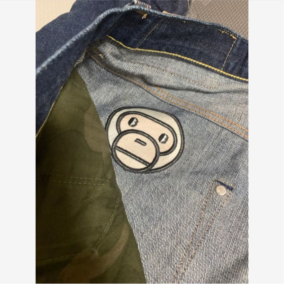 A BATHING APE デニム 刺繍 猿 Mサイズ デニムパンツ|Yahoo A BATHING APE デニム 刺繍 猿 Mサイズ デニムパンツ|Yahoo