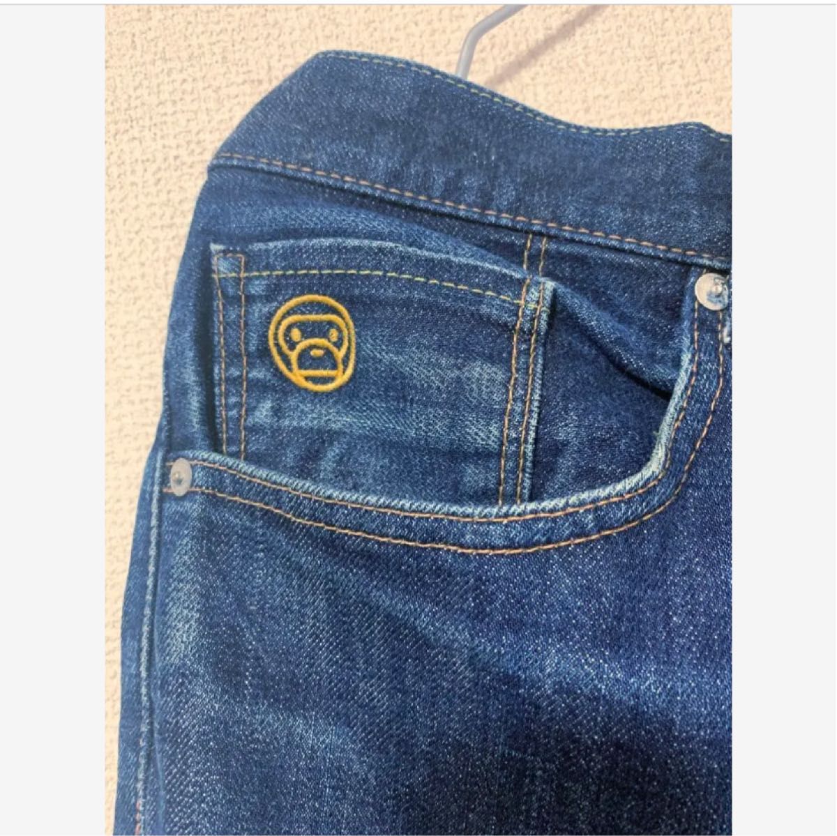 A BATHING APE デニム 刺繍 猿 Mサイズ デニムパンツ|Yahoo A BATHING APE デニム 刺繍 猿 Mサイズ デニムパンツ|Yahoo
