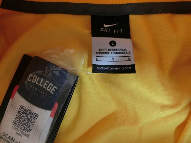  очень редкий USA покупка Nike[DRI FIT]US колледж [OREGON DUCKS]Webfoots Elite Coaches Half-Zip жакет US L размер желтый 