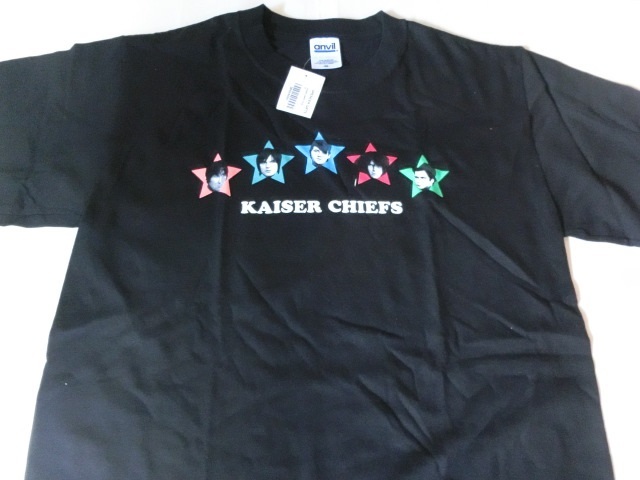 USA購入 激レア【anvil】社製 イギリス出身ロックバンド カイザーチーフス【KAISER CHIEFS】 メンバープリント入りTシャツUS Mサイズ BLK_画像1