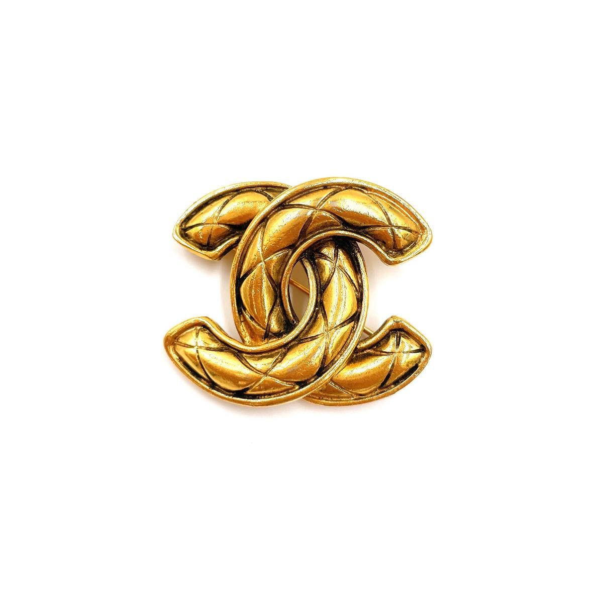 CHANEL シャネル ココマーク マトラッセ ブローチ レディース CHANEL シャネル ココマーク マトラッセ ブローチ レディース