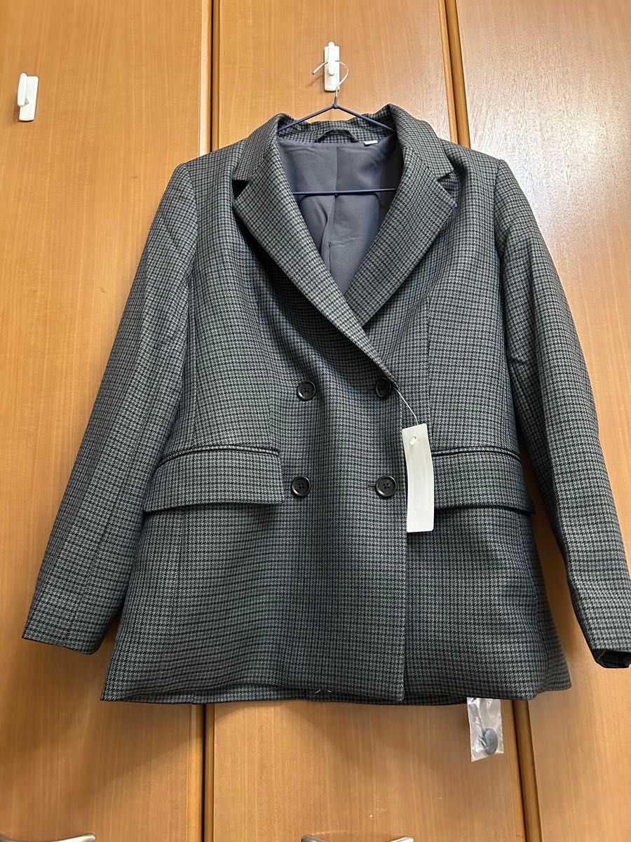 ジーユーダブルブレストチェックジャケットSサイズ|Yahoo ジーユーダブルブレストチェックジャケットSサイズ|Yahoo