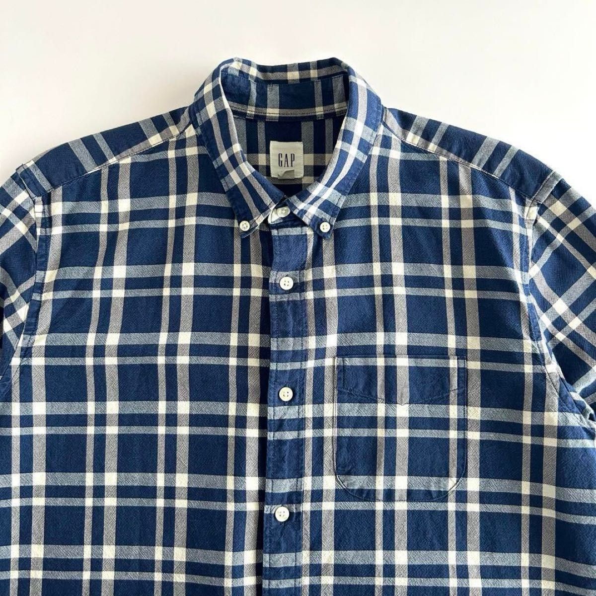 オールドギャップ OLD GAP BDシャツ 長袖 L インディゴ チェック オールドギャップ OLD GAP BDシャツ 長袖 L インディゴ チェック