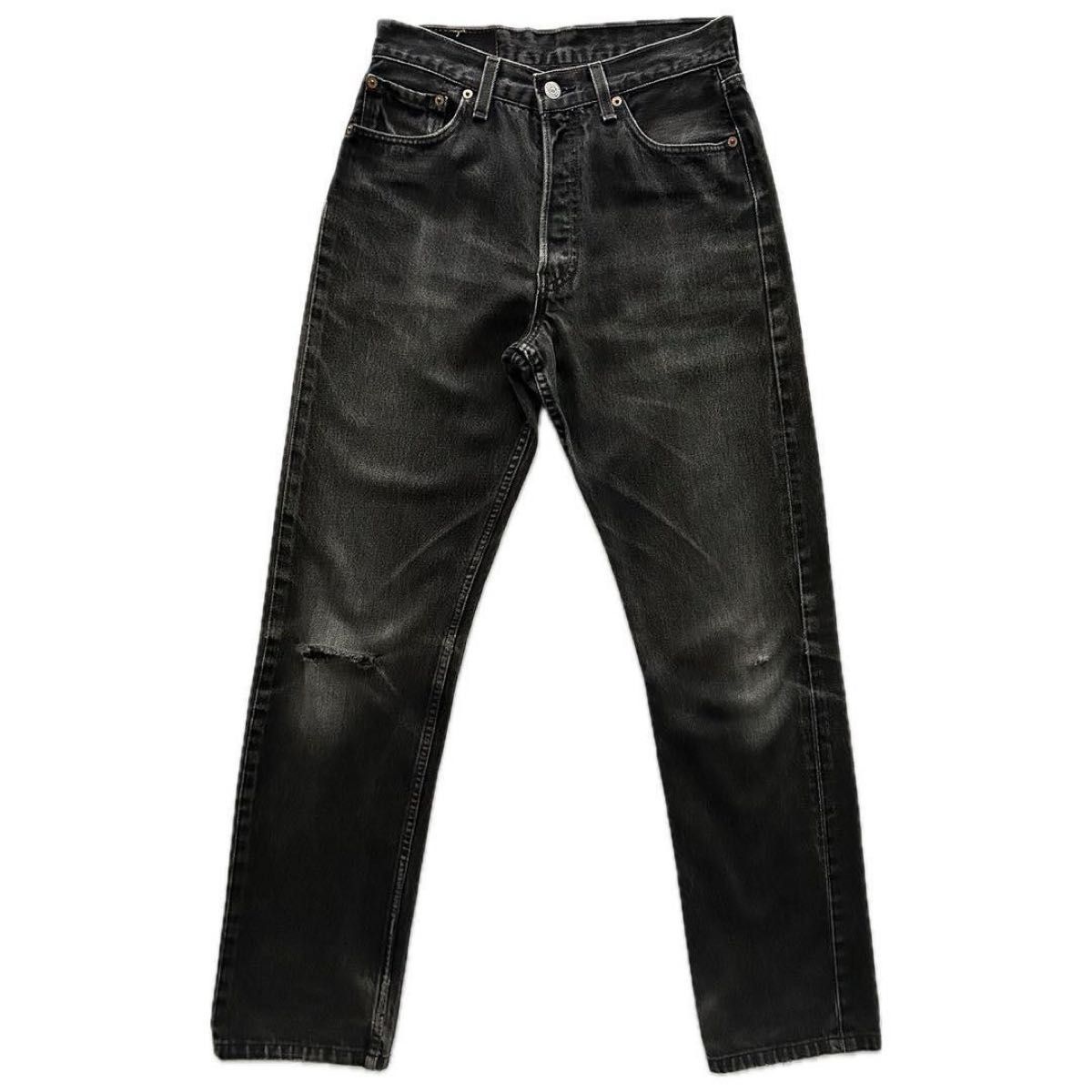 levi's 501 ブラックデニム usa製 後染め ボタン裏544 w29 levi's 501 ブラックデニム usa製 後染め ボタン裏544 w29