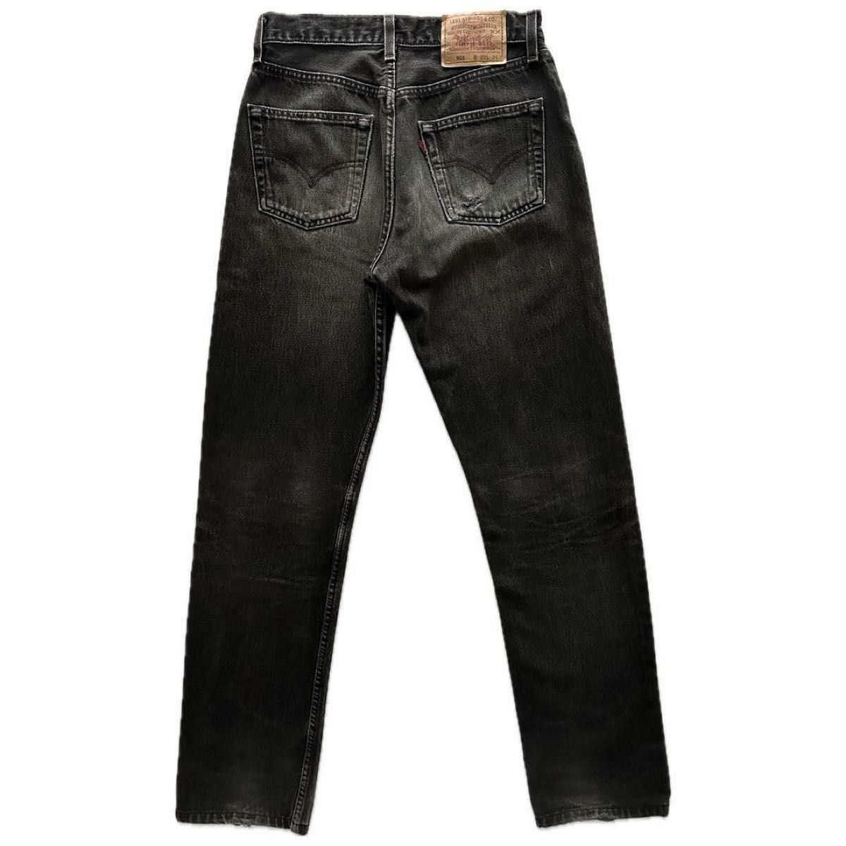 levi's 501 ブラックデニム usa製 後染め ボタン裏544 w29 levi's 501 ブラックデニム usa製 後染め ボタン裏544 w29