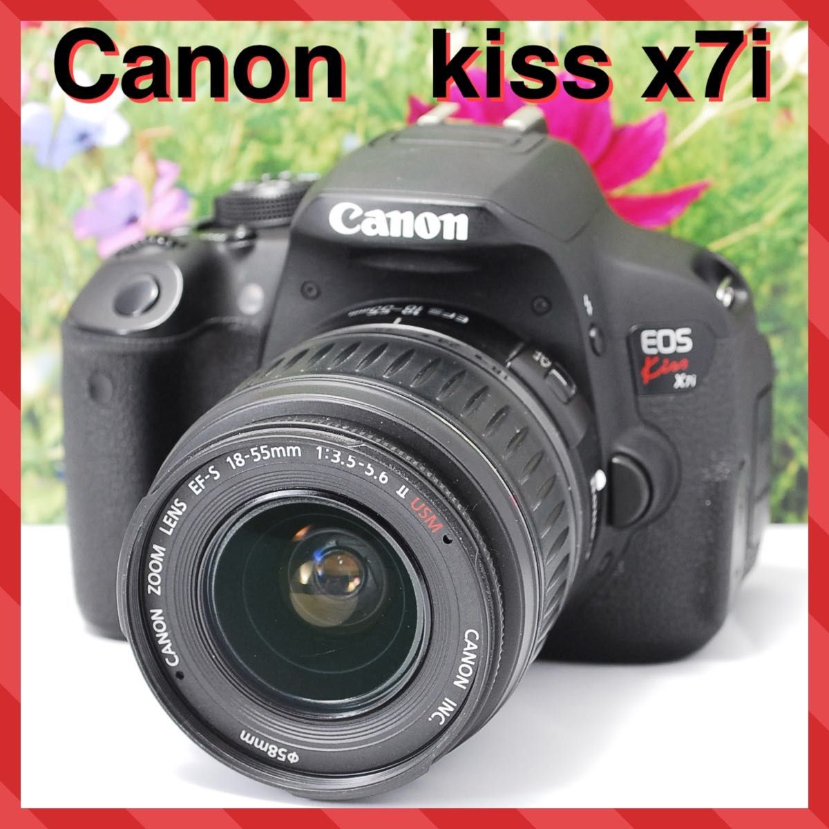 ❤️自撮りOK❤️Canon EOS kiss x7i レンズキット ❤️自撮りOK❤️Canon EOS kiss x7i レンズキット