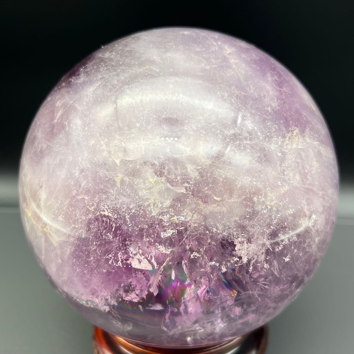 家宝級 逸品大宝珠 レインボー アメジスト アメシスト 紫水晶 丸 家宝級 逸品大宝珠 レインボー アメジスト アメシスト 紫水晶 丸