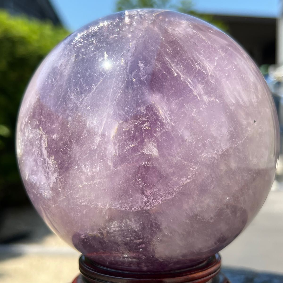 家宝級 逸品大宝珠 レインボー アメジスト アメシスト 紫水晶 丸 家宝級 逸品大宝珠 レインボー アメジスト アメシスト 紫水晶 丸