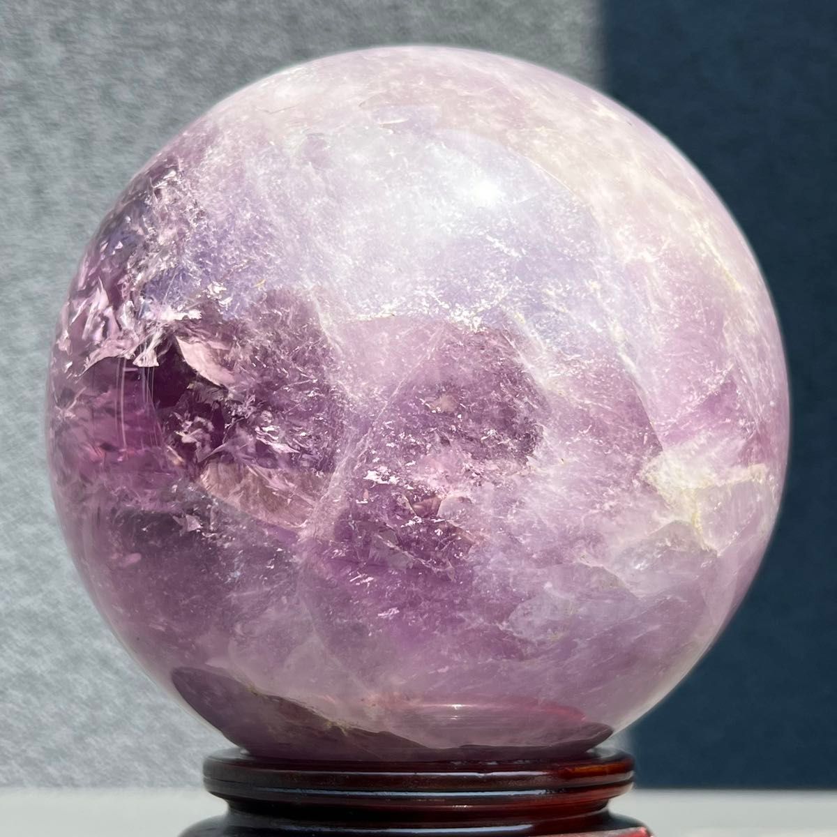 家宝級 逸品大宝珠 レインボー アメジスト アメシスト 紫水晶 丸 家宝級 逸品大宝珠 レインボー アメジスト アメシスト 紫水晶 丸