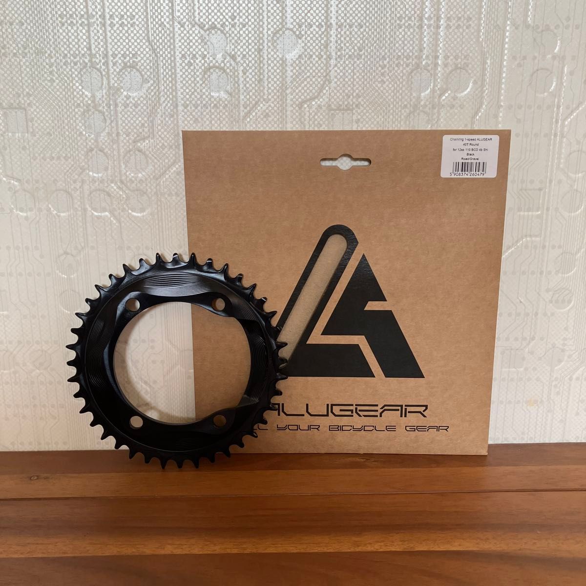ALUGEAR シマノ クランク 12s用 シングル チェーンリング 40t ALUGEAR シマノ ロード12速クランク用ナローワイド フロント