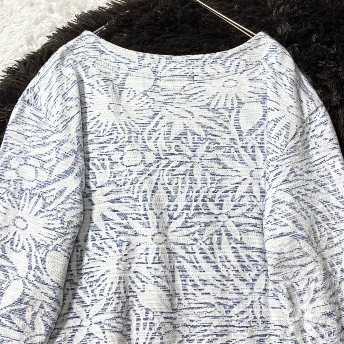 美品】プランテーション Plantation 花柄 フラワー カットソー 美品】プランテーション Plantation 花柄 フラワー カットソー