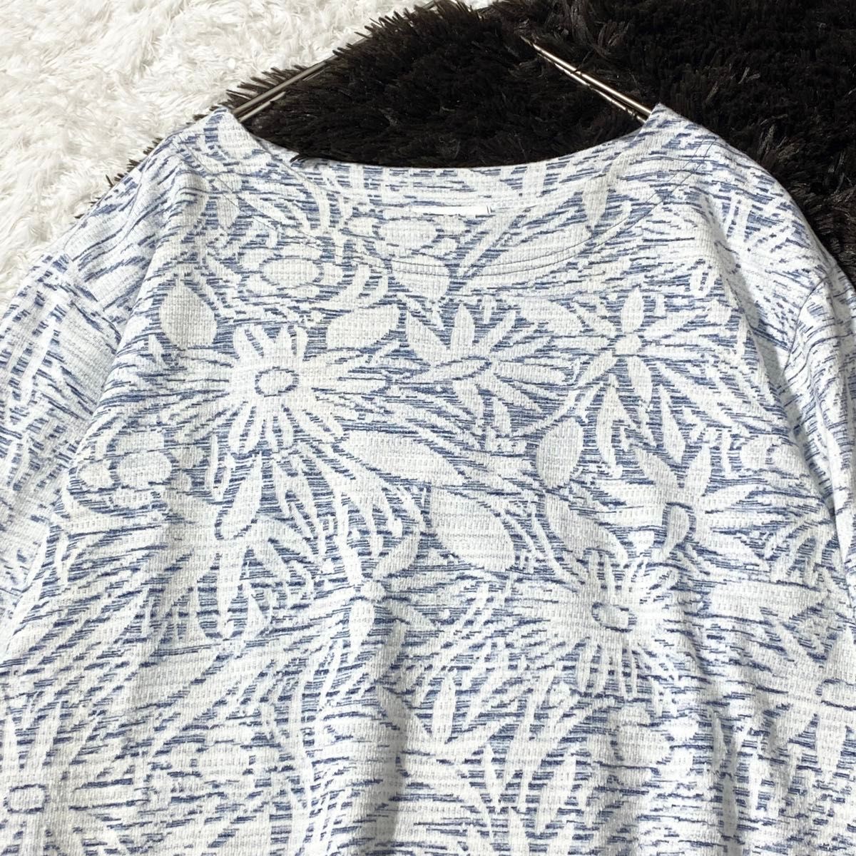 美品】プランテーション Plantation 花柄 フラワー カットソー 美品】プランテーション Plantation 花柄 フラワー カットソー